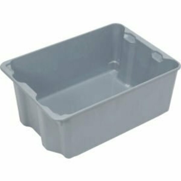 Mfg Tray Molded Fiberglass Toteline Nest and Stack Tote 780608 - 25-1/4" x 18" x10", Gray 7806085172